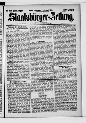 Staatsbürger-Zeitung vom 11.08.1898