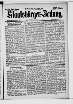 Staatsbürger-Zeitung vom 12.08.1898