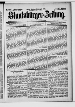 Staatsbürger-Zeitung vom 14.08.1898