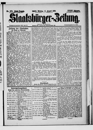 Staatsbürger-Zeitung vom 15.08.1898