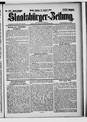 Staatsbürger-Zeitung on Aug 19, 1898
