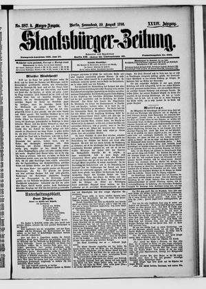 Staatsbürger-Zeitung on Aug 20, 1898