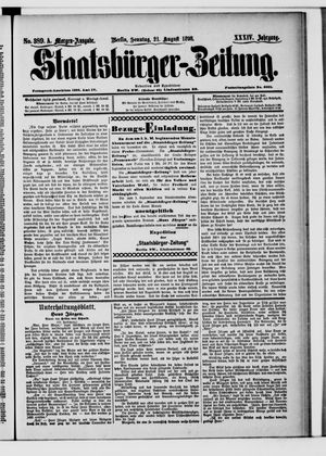 Staatsbürger-Zeitung vom 21.08.1898