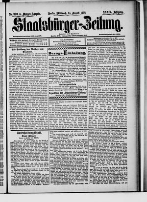 Staatsbürger-Zeitung on Aug 24, 1898