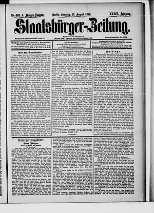 Staatsbürger-Zeitung vom 28.08.1898