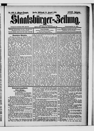 Staatsbürger-Zeitung on Aug 31, 1898
