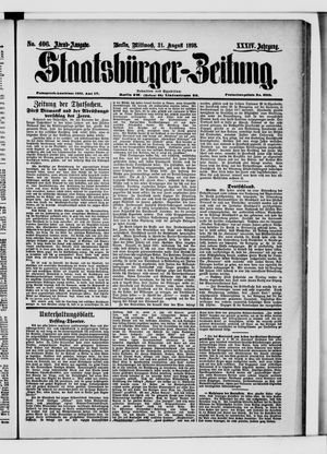 Staatsbürger-Zeitung vom 31.08.1898
