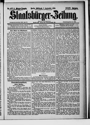 Staatsbürger-Zeitung vom 07.09.1898