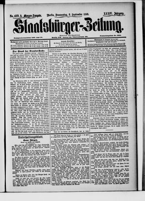 Staatsbürger-Zeitung vom 08.09.1898