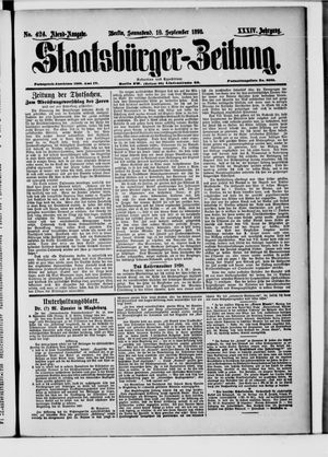 Staatsbürger-Zeitung vom 10.09.1898