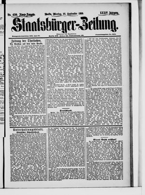 Staatsbürger-Zeitung on Sep 26, 1898