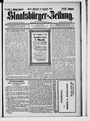 Staatsbürger-Zeitung vom 28.09.1898