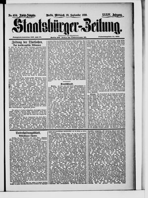 Staatsbürger-Zeitung on Sep 28, 1898