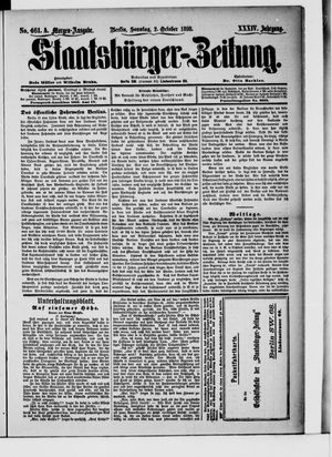 Staatsbürger-Zeitung vom 02.10.1898