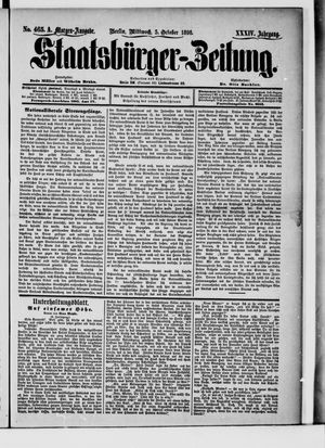 Staatsbürger-Zeitung vom 05.10.1898