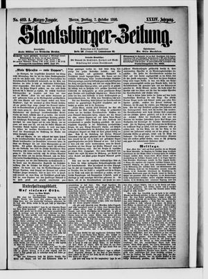 Staatsbürger-Zeitung vom 07.10.1898