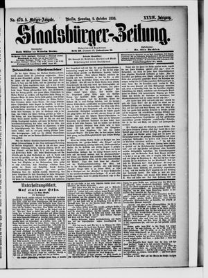 Staatsbürger-Zeitung vom 09.10.1898