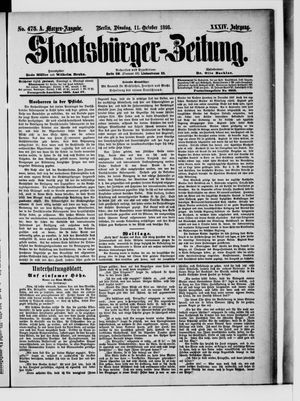 Staatsbürger-Zeitung vom 11.10.1898