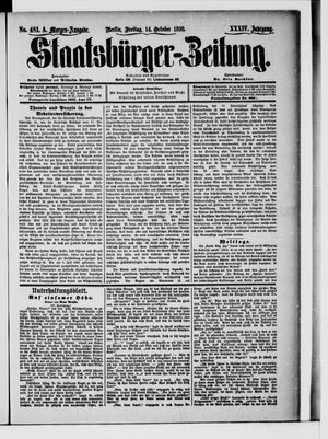 Staatsbürger-Zeitung vom 14.10.1898
