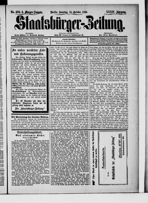 Staatsbürger-Zeitung vom 16.10.1898