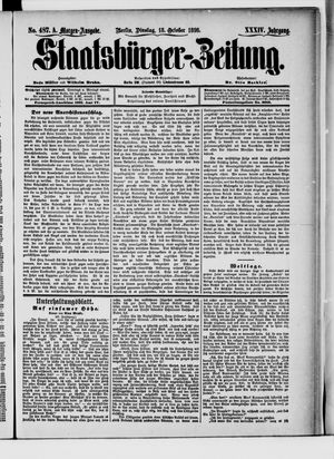 Staatsbürger-Zeitung on Oct 18, 1898