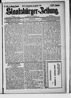 Staatsbürger-Zeitung vom 20.10.1898