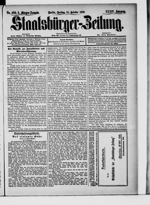 Staatsbürger-Zeitung vom 21.10.1898