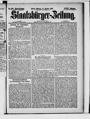 Staatsbürger-Zeitung vom 24.10.1898