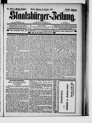 Staatsbürger-Zeitung vom 25.10.1898