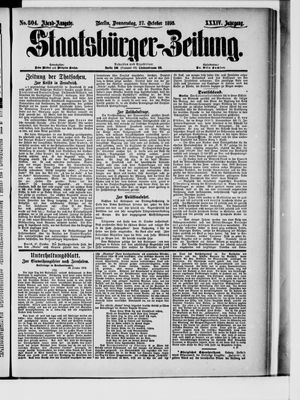 Staatsbürger-Zeitung on Oct 27, 1898