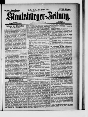 Staatsbürger-Zeitung vom 28.10.1898