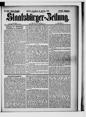 Staatsbürger-Zeitung vom 29.10.1898