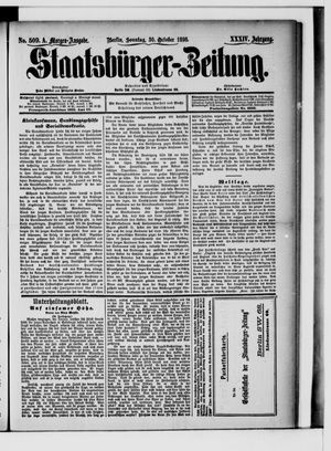Staatsbürger-Zeitung vom 30.10.1898