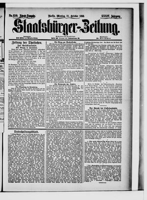 Staatsbürger-Zeitung vom 31.10.1898