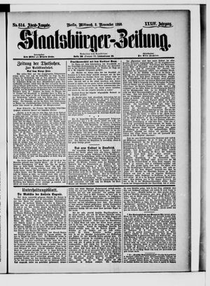 Staatsbürger-Zeitung vom 02.11.1898