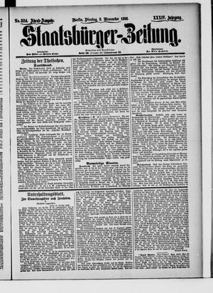 Staatsbürger-Zeitung vom 08.11.1898