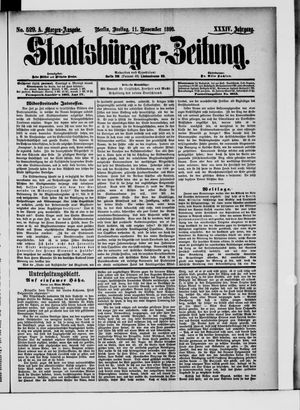 Staatsbürger-Zeitung vom 11.11.1898