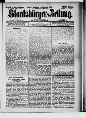 Staatsbürger-Zeitung vom 12.11.1898