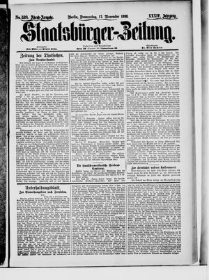 Staatsbürger-Zeitung on Nov 17, 1898