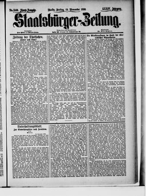Staatsbürger-Zeitung vom 18.11.1898