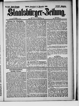 Staatsbürger-Zeitung vom 19.11.1898
