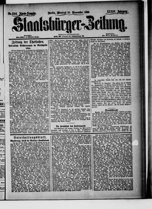 Staatsbürger-Zeitung vom 21.11.1898