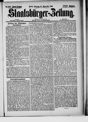 Staatsbürger-Zeitung vom 22.11.1898