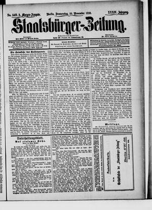 Staatsbürger-Zeitung vom 24.11.1898