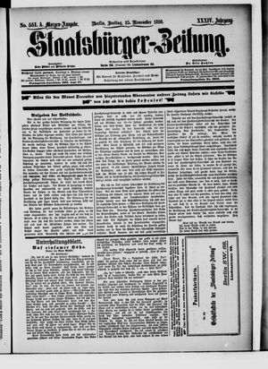Staatsbürger-Zeitung on Nov 25, 1898