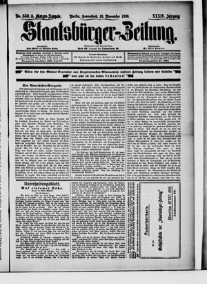 Staatsbürger-Zeitung vom 26.11.1898