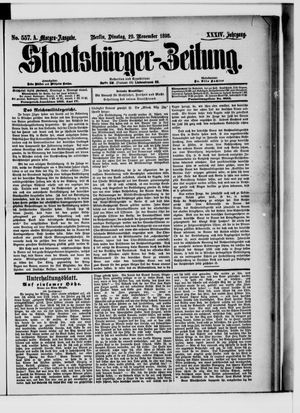 Staatsbürger-Zeitung vom 29.11.1898
