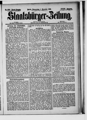 Staatsbürger-Zeitung on Dec 1, 1898