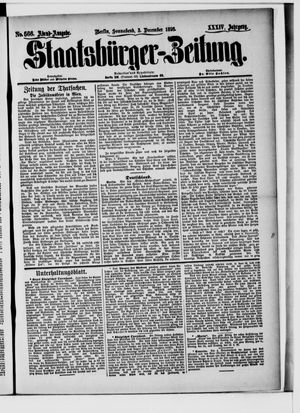 Staatsbürger-Zeitung vom 03.12.1898