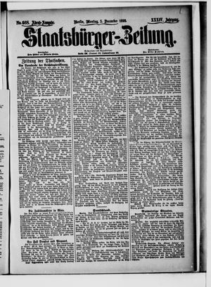 Staatsbürger-Zeitung vom 05.12.1898
